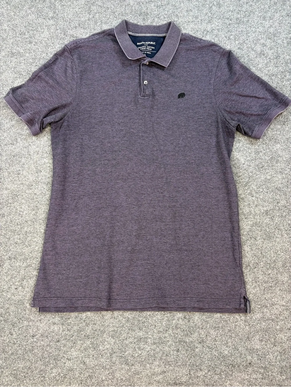 Banana Republic Organic Cotton Polo | Quiet Luxury | Purple Lilac Golf Casual